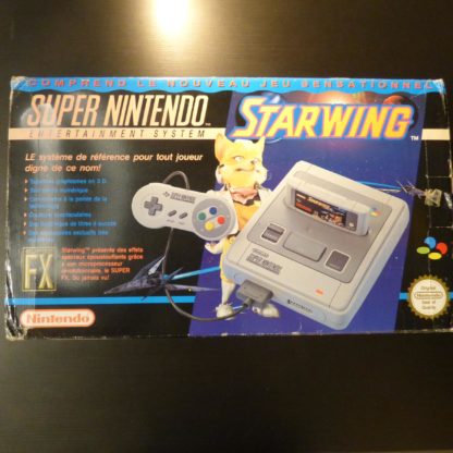 Retro Game Zone – Console Super Nintendo Edition Starwing – Boîte